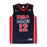 Maglia USA 1992 John Stockton NO 12 Nero