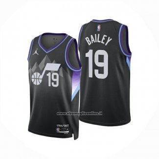 Maglia Utah Jazz Ace Bailey No 19 Statement 2025-26 Nero