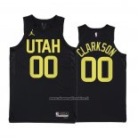 Maglia Utah Jazz Jordan Clarkson #00 Statement 2022-23 Nero