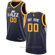 Maglia Utah Jazz Personalizzate 17-18 Nero