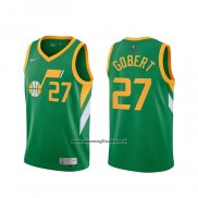 Maglia Utah Jazz Rudy Gobert #27 Earned 2020-21 Verde