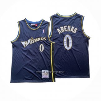 Maglia Washington Wizards Gilbert Arenas #0 Mitchell & Ness 2003-04 Blu