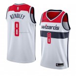 Maglia Washington Wizards Tiwian Kendley NO 8 Association 2018 Bianco