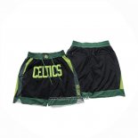 Pantaloncini Boston Celtics Just Don Citta 2025 Nero Verde
