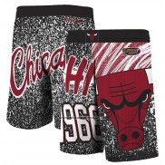 Pantaloncini Chicago Bulls Mitchell & Ness 1966 Nero