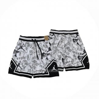 Pantaloncini Jordan Just Don 2025 Bianco Nero