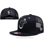 Cappellino Miami Heat Snapback Bianco Nero