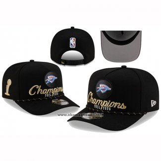 Cappellino Oklahoma City Thunder Adjustable 2025 Nba Finals Champions 9fifty Nero