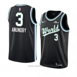 Maglia 2019 Rising Star Og Anunoby NO 3 World Nero