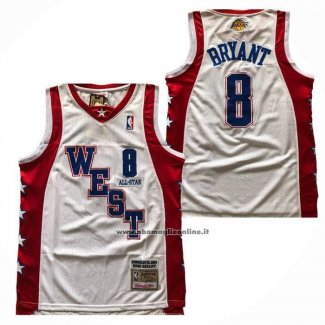 Maglia All Star 2004 Kobe Bryant No 8 Bianco
