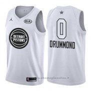 Maglia All Star 2018 Detroit Pistons Andre Drummond NO 0 Bianco