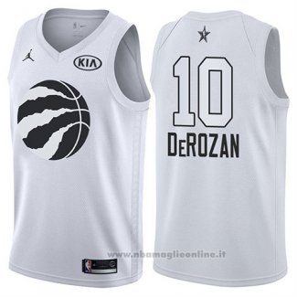 Maglia All Star 2018 Toronto Raptors DeMar DeRozan NO 10 Bianco