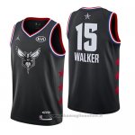 Maglia All Star 2019 Charlotte Hornets Kemba Walker NO 15 Nero