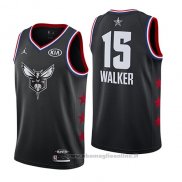 Maglia All Star 2019 Charlotte Hornets Kemba Walker NO 15 Nero