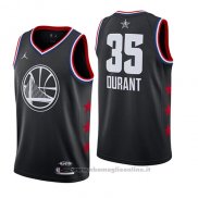 Maglia All Star 2019 Golden State Warriors Kevin Durant NO 35 Nero