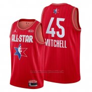 Maglia All Star 2020 Utah Jazz Donovan Mitchell NO 45 Rosso