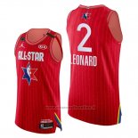 Maglia All Star 2020 Western Conference Kawhi Leonard NO 2 Rosso