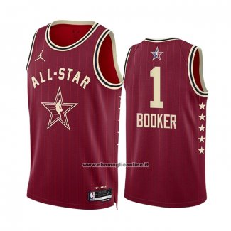 Maglia All Star 2024 Phoenix Suns Devin Booker #1 Rosso