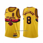 Maglia Atlanta Hawks Danilo Gallinari #8 Citta 2021-22 Giallo