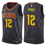 Maglia Atlanta Hawks Taurean Prince NO 12 Icon 2018 Nero