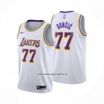 Maglia Bambino Los Angeles Lakers Luka Doncic No 77 Association 2024-25 Bianco