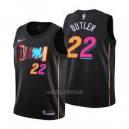 Maglia Bambino Miami Heat Jimmy Butler #22 2021-22 Citta Nero