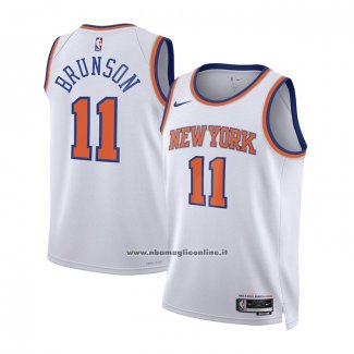Maglia Bambino New York Knicks Jalen Brunson #11 Association 2022-23 Bianco