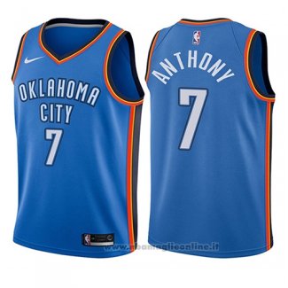 Maglia Bambino Oklahoma City Thunder Carmelo Anthony NO 7 Icon 2017-18 Blu