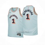 Maglia Bambino San Antonio Spurs Victor Wembanyama #1 Citta 2024-25 Verde