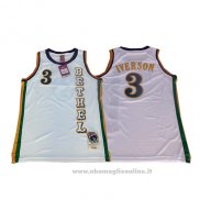 Maglia Bethel Allen Iverson NO 3 Bianco