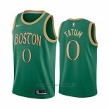 Maglia Boston Celtics Jayson Tatum NO 0 Citta Verde