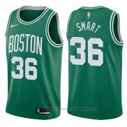 Maglia Boston Celtics Marcus Smart NO 36 Swingman Icon 2017-18 Verde