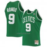 Maglia Boston Celtics Rajon Rondo #9 Hardwood Classics Verde