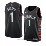 Maglia Brooklyn Nets D'angelo Russell NO 1 Citta 2018-19 Nero