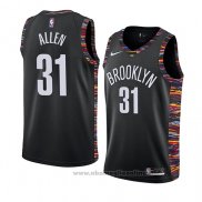 Maglia Brooklyn Nets Jarrett Allen NO 31 Citta 2019 Nero