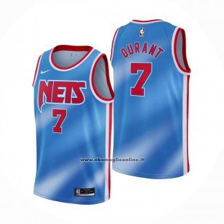 Maglia Brooklyn Nets Kevin Durant #7 Classic 2020-21 Blu