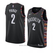 Maglia Brooklyn Nets Taurean Prince NO 2 Citta 2019 Nero