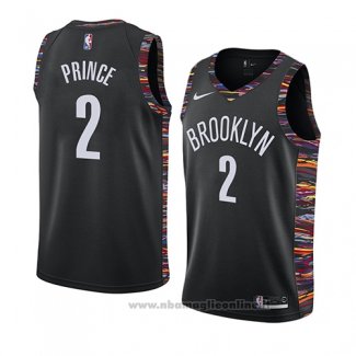 Maglia Brooklyn Nets Taurean Prince NO 2 Citta 2019 Nero