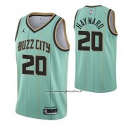 Maglia Charlotte Hornets Gordon Hayward #20 Citta 2020-21 Verde