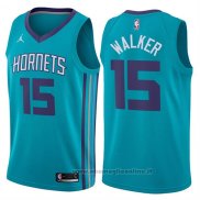 Maglia Charlotte Hornets Kemba Walker NO 15 Icon 2017-18 Verde