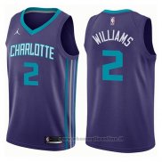 Maglia Charlotte Hornets Marvin Williams NO 2 Statement 2017-18 Viola