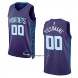 Maglia Charlotte Hornets Personalizzate Statement 2022-23 Viola