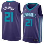 Maglia Charlotte Hornets Treveon Graham NO 21 Statement 2018 Viola