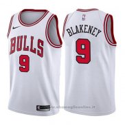 Maglia Chicago Bulls Antonio Blakeney NO 9 Association 2017-18 Bianco