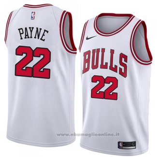 Maglia Chicago Bulls Cameron Payne NO 22 Association 2018 Bianco