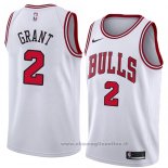 Maglia Chicago Bulls Jerian Grant NO 2 Association 2018 Bianco