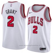 Maglia Chicago Bulls Jerian Grant NO 2 Association 2018 Bianco