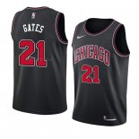 Maglia Chicago Bulls Kaiser Gates NO 21 Statement 2018 Nero