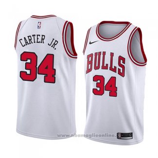 Maglia Chicago Bulls Wendell Carter Jr. NO 34 Association 2018 Bianco