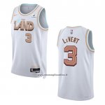 Maglia Cleveland Cavaliers Caris Levert #3 Citta 2022-23 Bianco